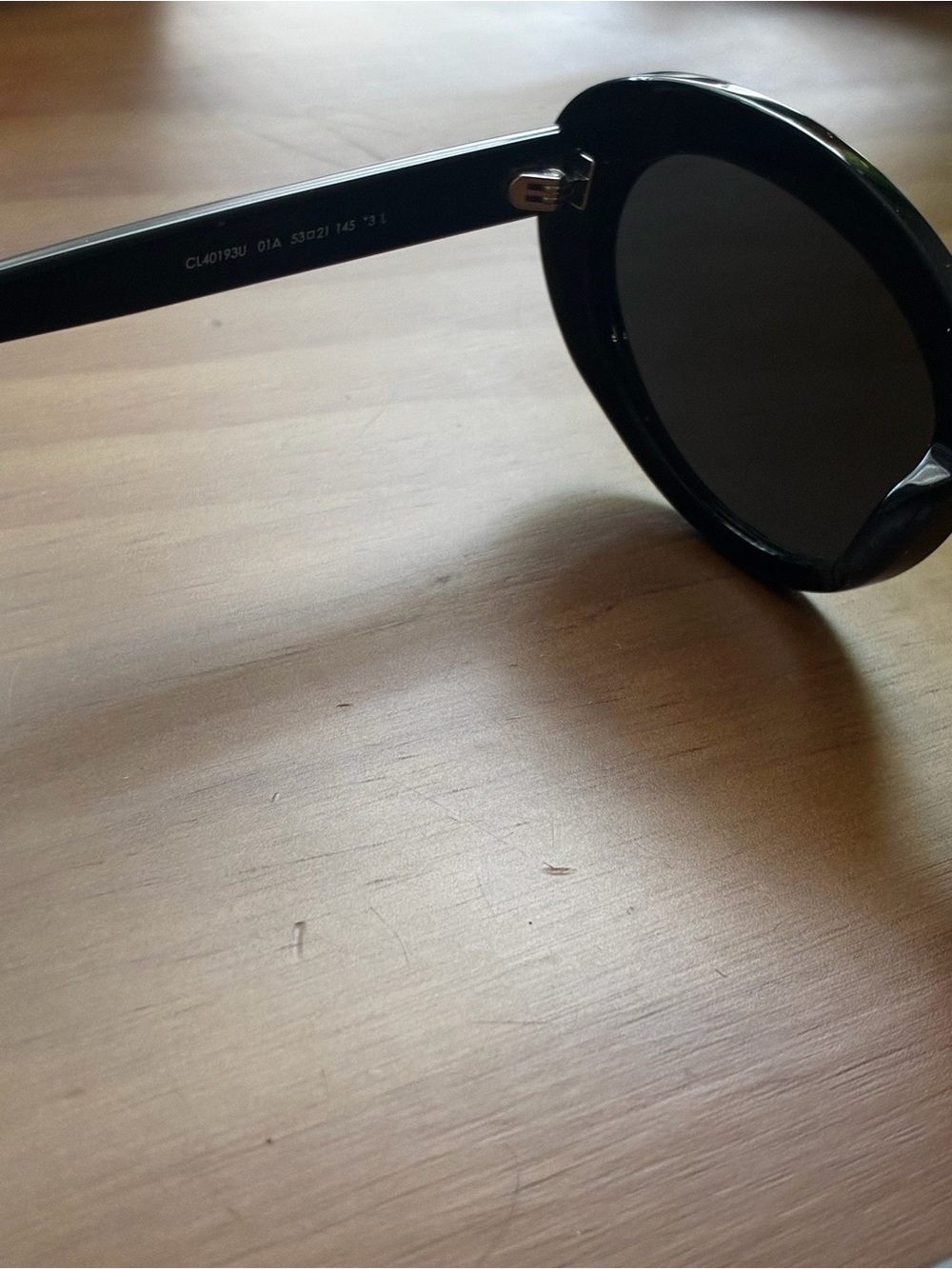 Celine Black Oval Women's Sunglasses - Picture 7 of 9